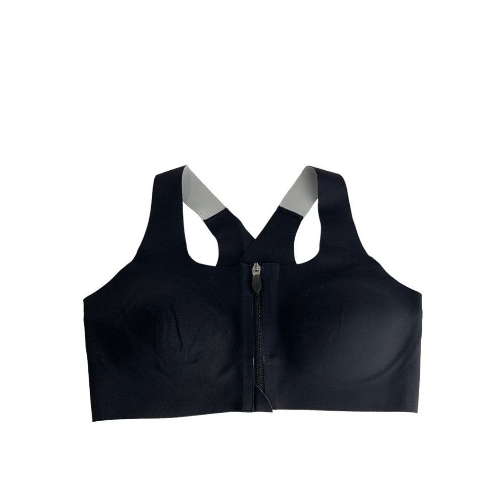 32C Brooks Dare Zip Racerback Running Sports Bra Front Zip S20 Style 350075